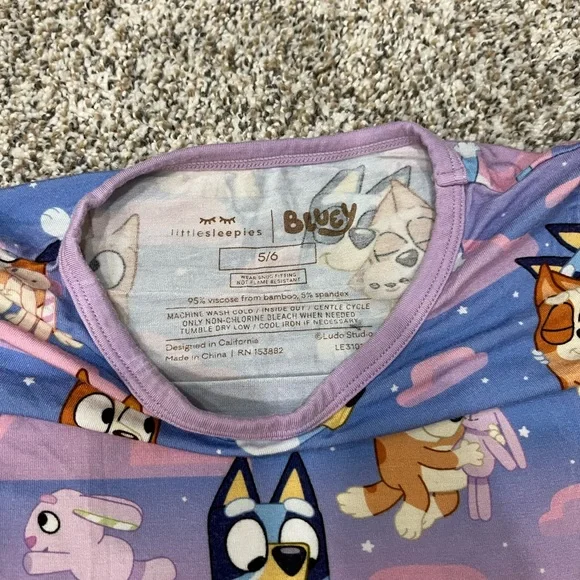 Bluey little sleepies Kids Pajamas Set - Picture 6 of 7